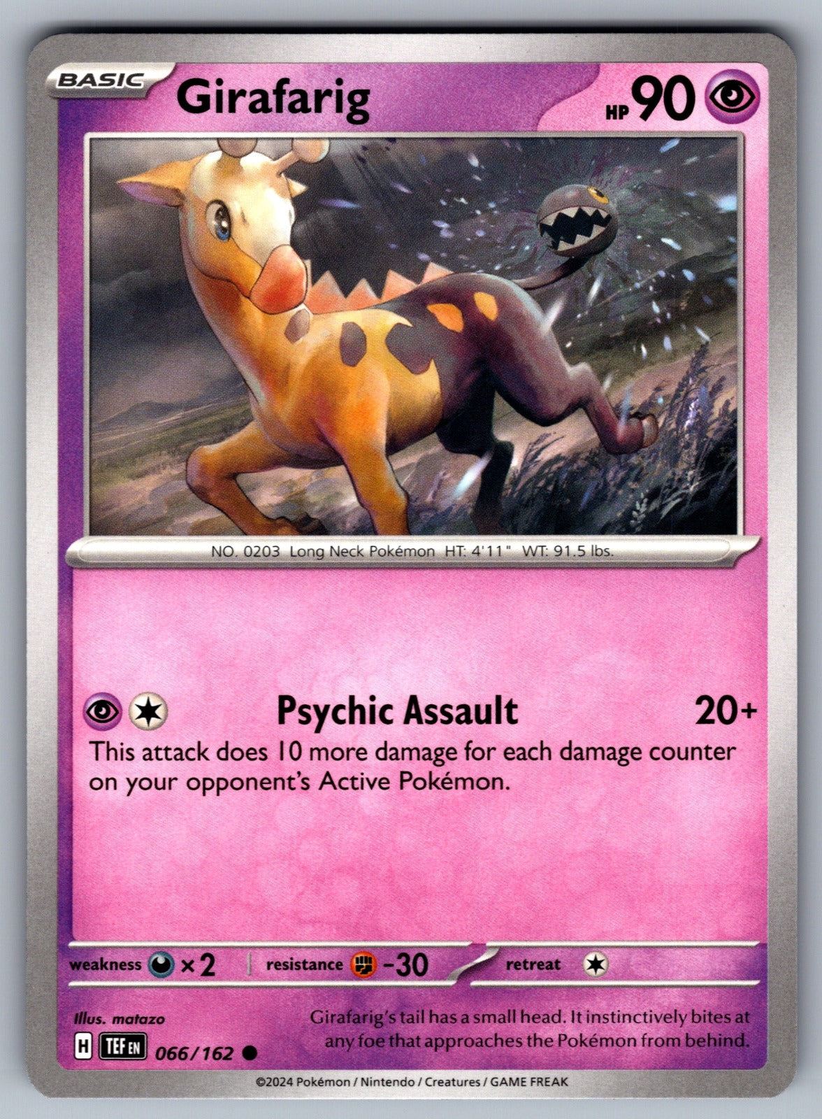 Girafarig Common SV05: Temporal Forces 066/162 NM 2024
