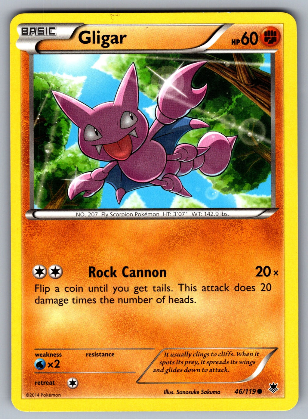 Gligar Common XY - Phantom Forces 46/119 LP 2014