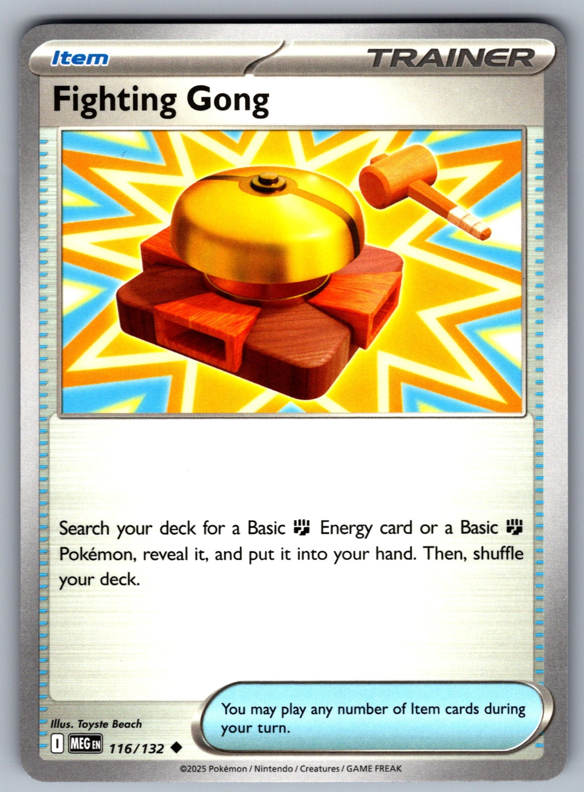 Fighting Gong Uncommon ME01: Mega Evolution 116/132 NM 2025