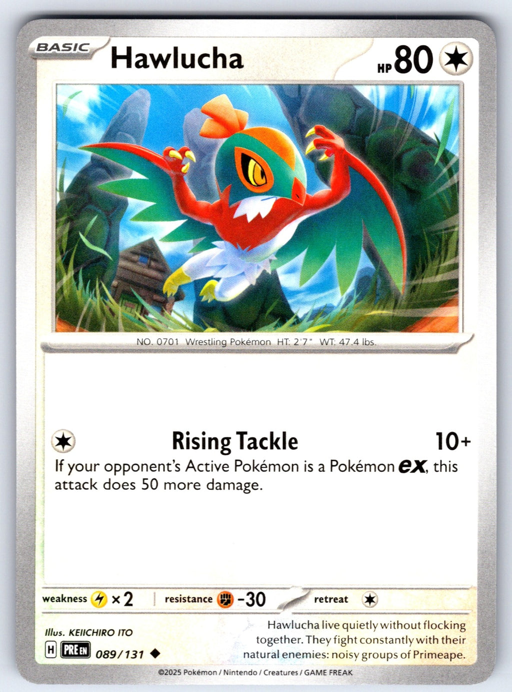 Hawlucha Uncommon SV: Prismatic Evolutions 089/131 NM 2025