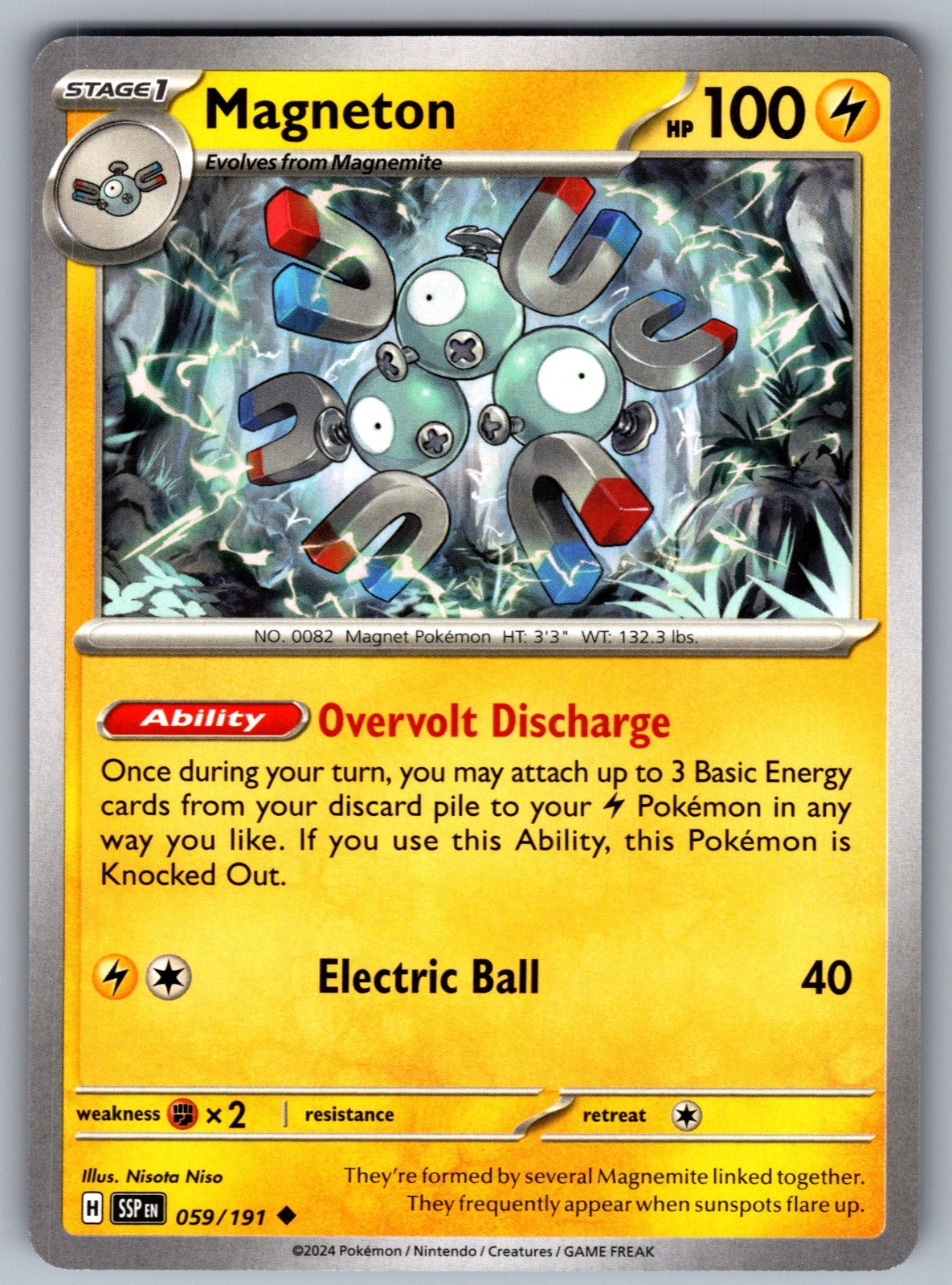 Magneton Uncommon SV08: Surging Sparks 059/191 NM 2024