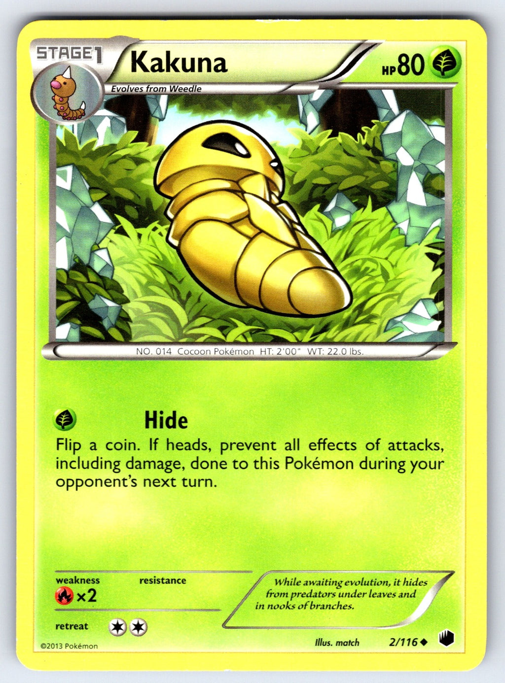 Kakuna Uncommon Plasma Freeze 2/116 LP 2013