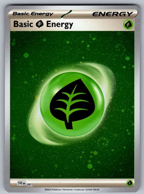 Basic Grass Energy (Cosmos Holo) Holo Common SVE: Scarlet & Violet Energies 001 