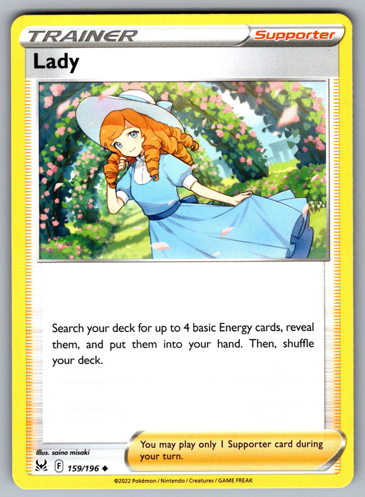 Lady Uncommon SWSH11: Lost Origin 159/196 NM 2022