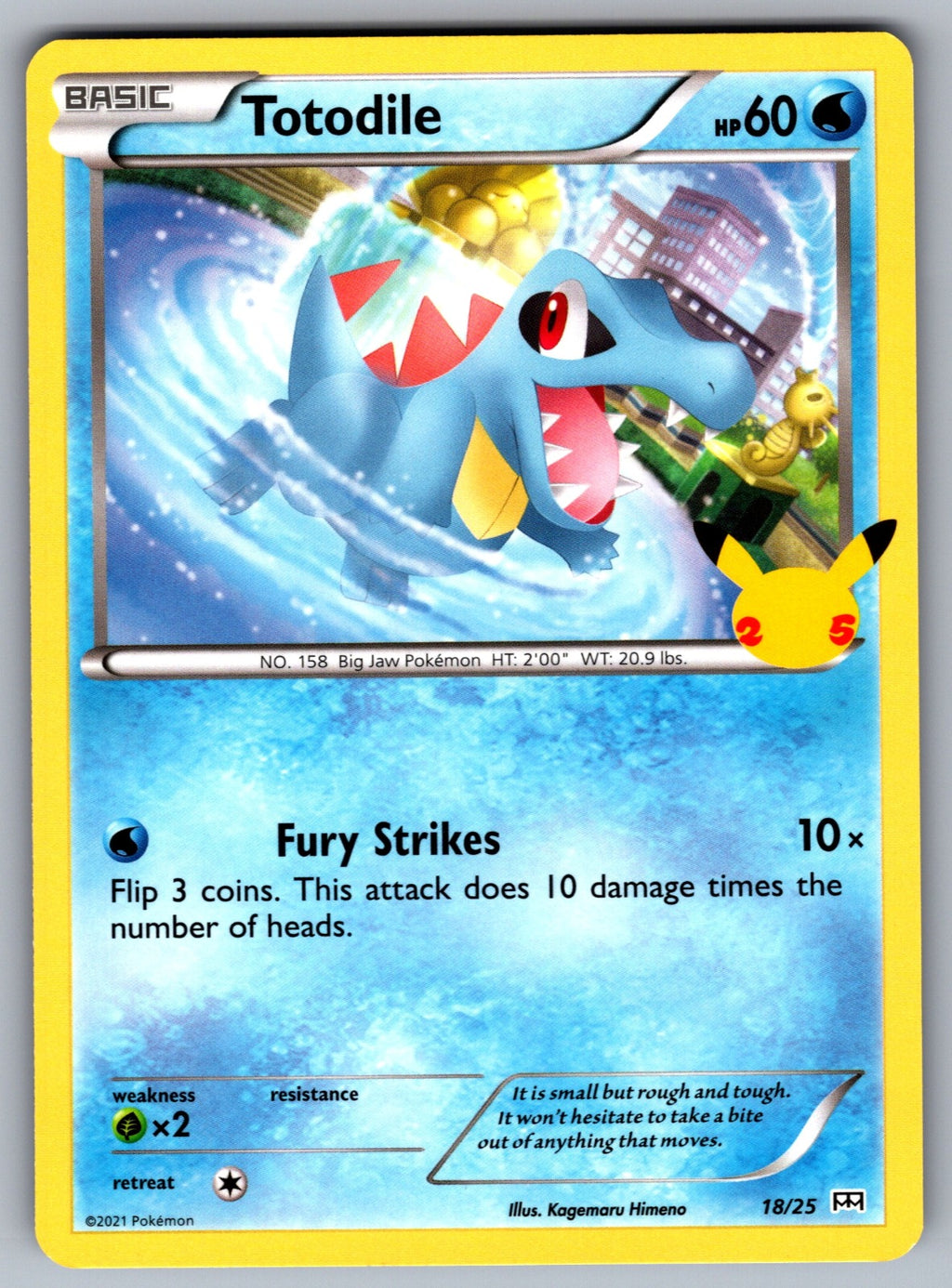 Totodile Common XY - Phantom Forces 15/119 NM 2014