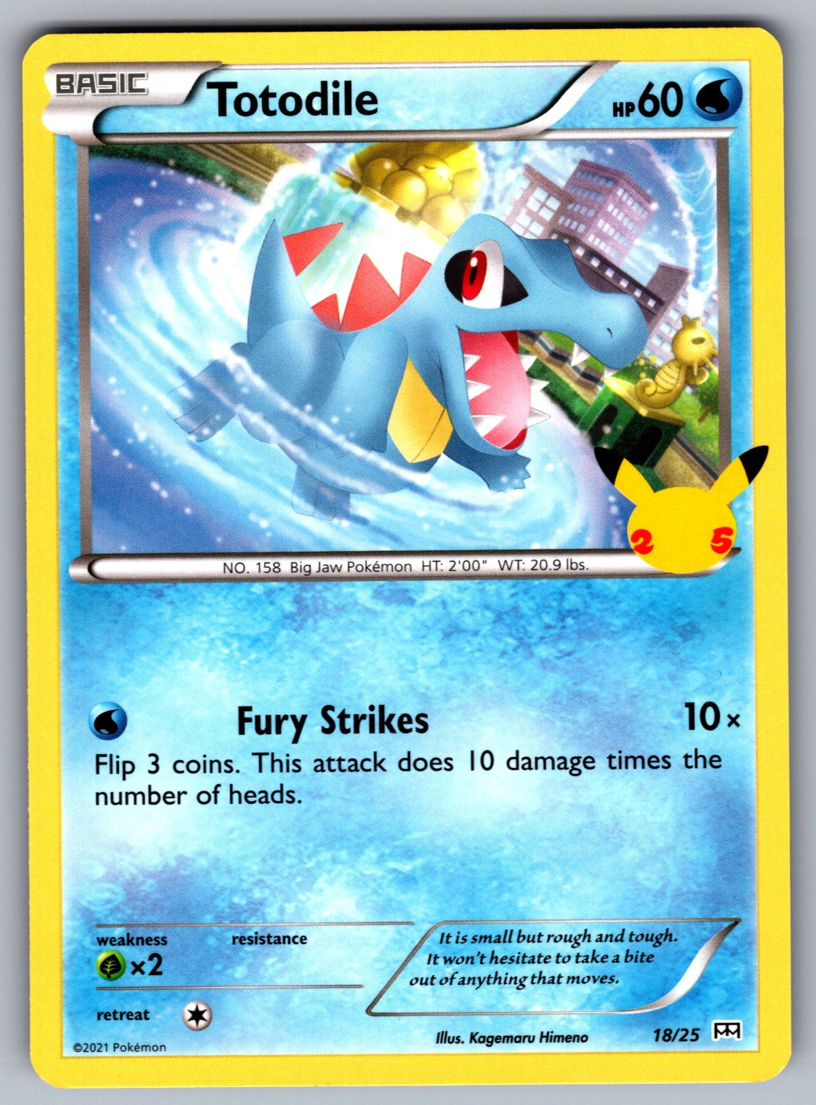 Totodile Common XY - Phantom Forces 15/119 NM 2014