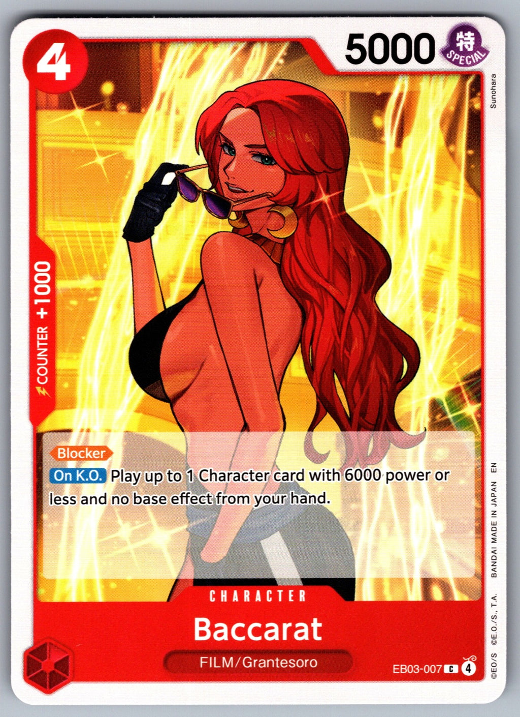 Baccarat C Extra Booster: One Piece Heroines Edition EB03-007 NM 2026