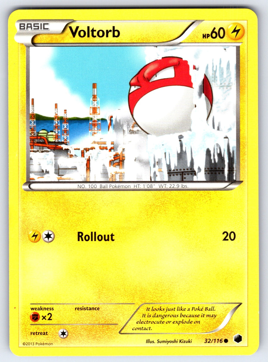 Voltorb Common Plasma Freeze 32/116 LP 2013