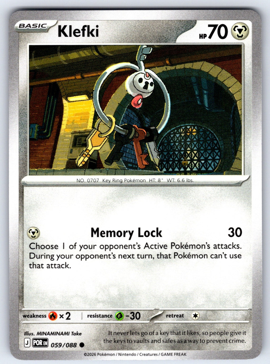 Klefki Common ME03: Perfect Order 059/088 NM 2026