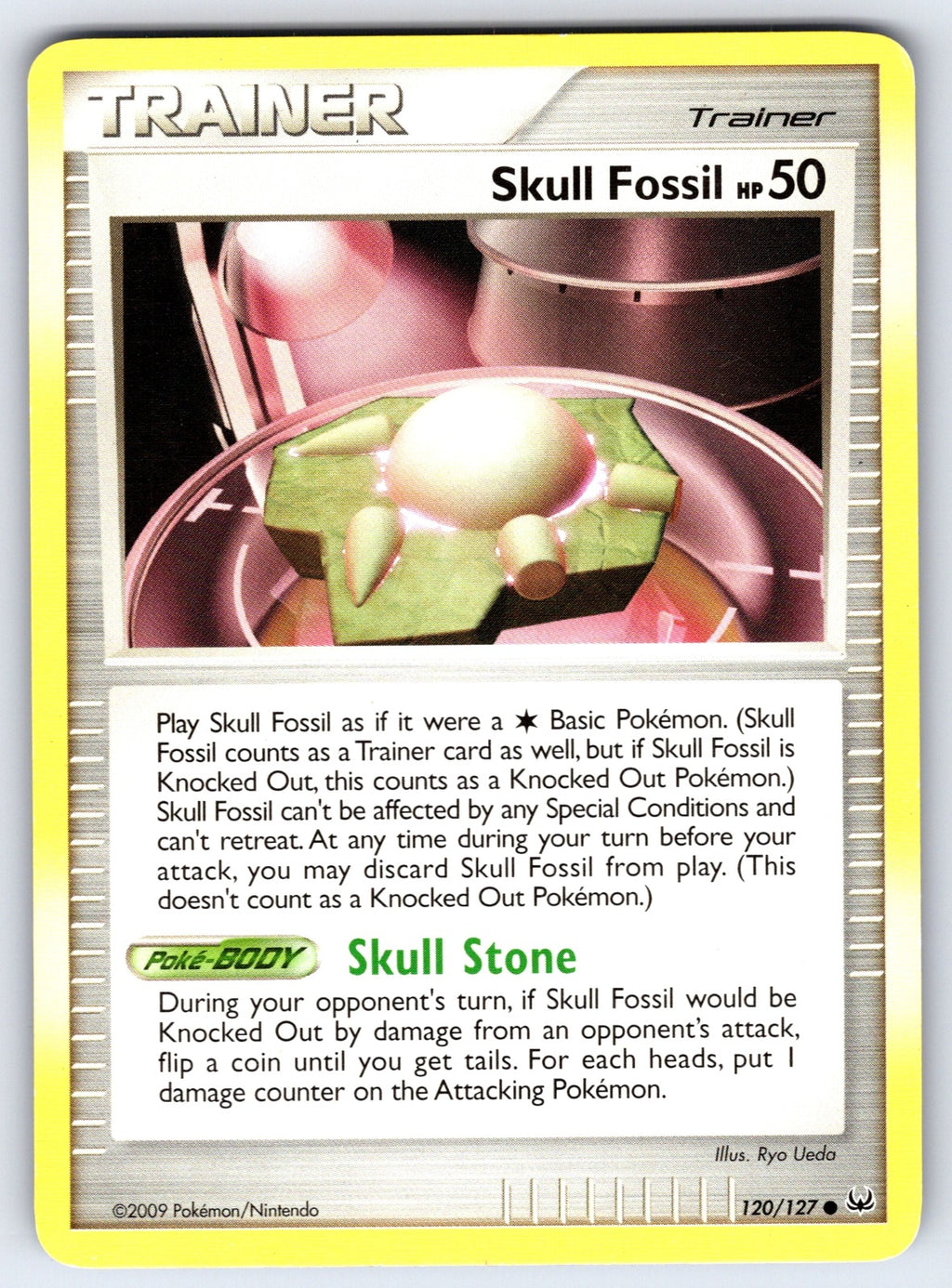 Skull Fossil Common Platinum 120/127 LP 2009