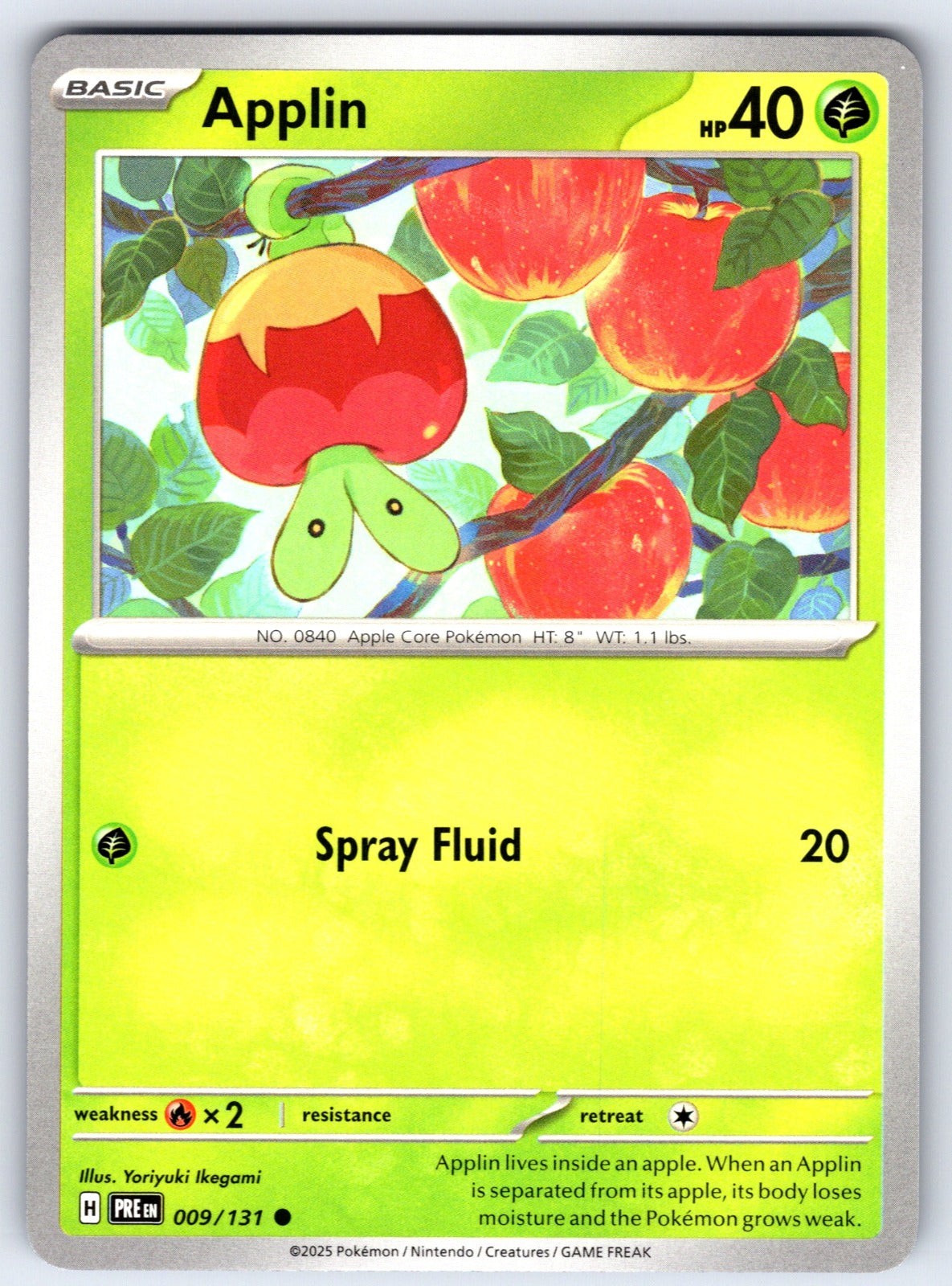 Applin Common SV: Prismatic Evolutions 009/131 NM 2025