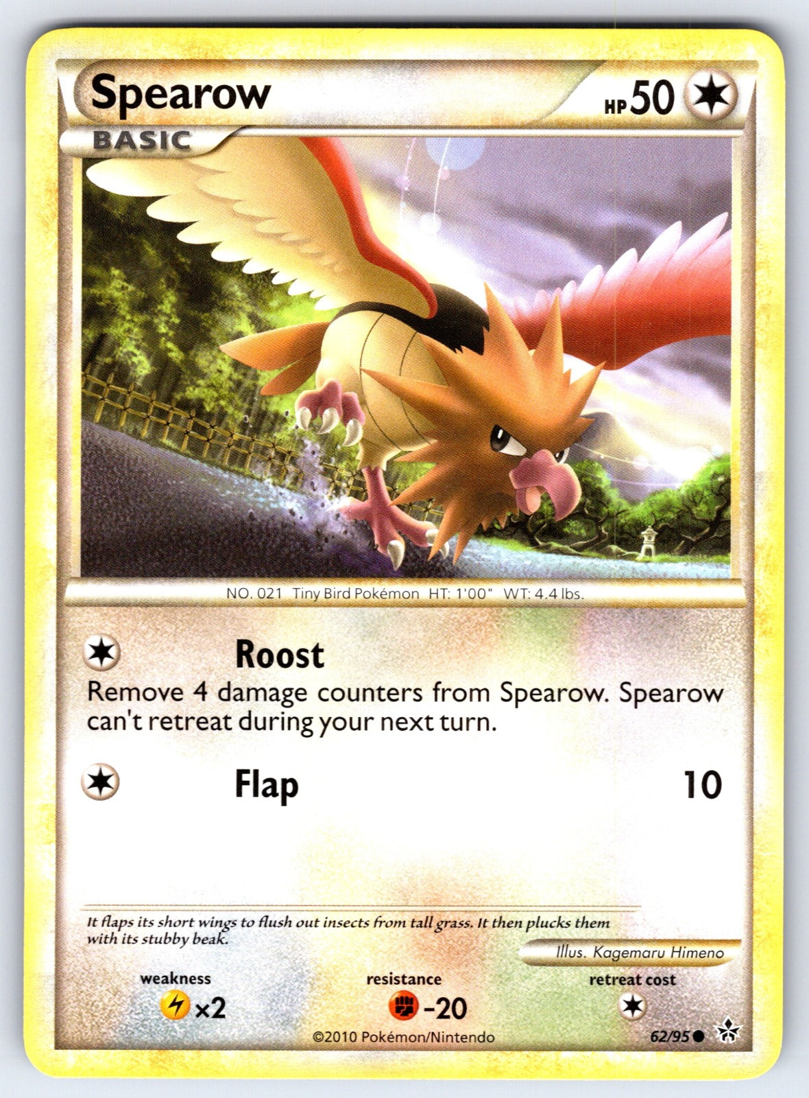 Spearow Common Unleashed 62/95 LP 2010