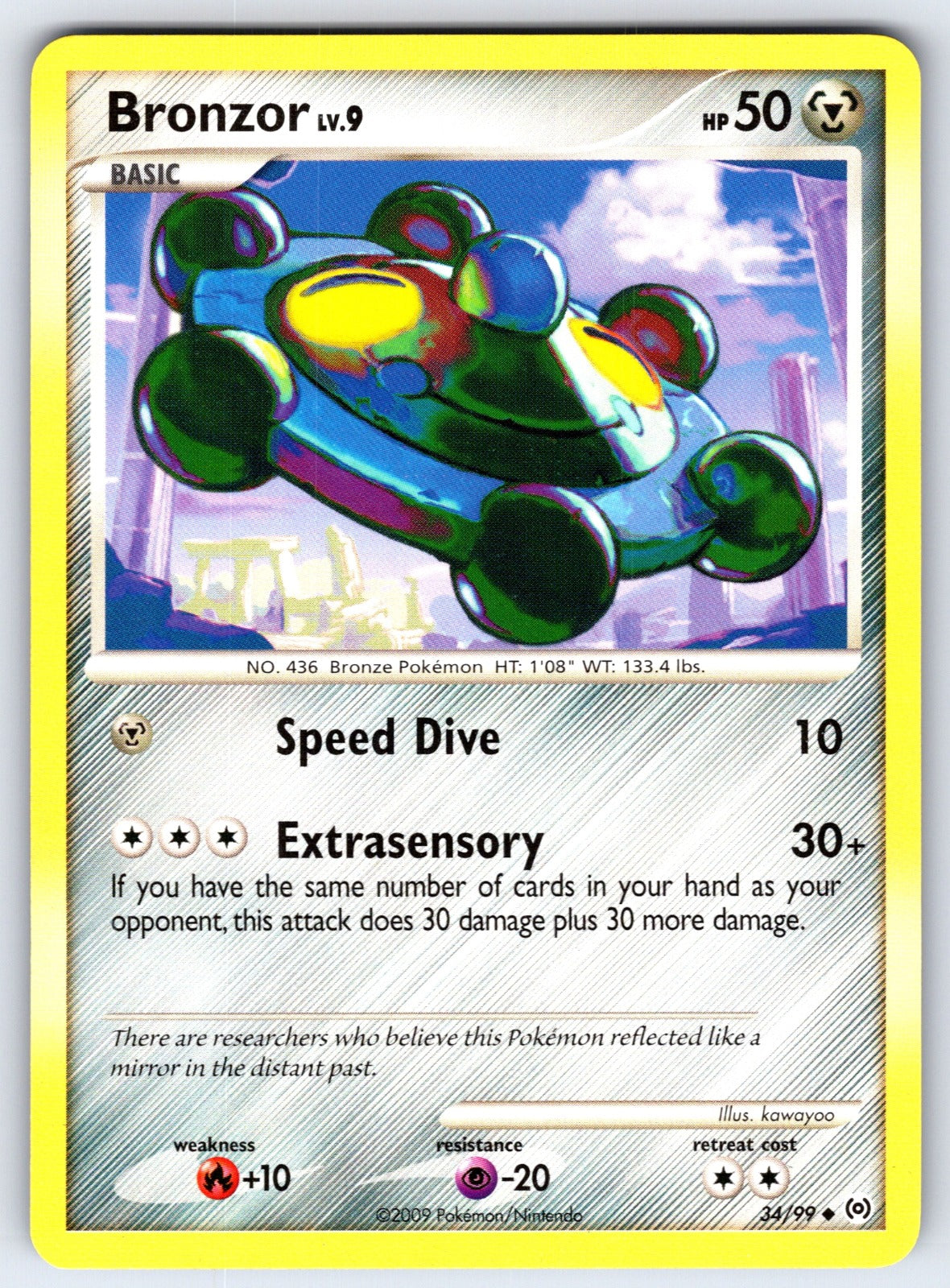 Bronzor (34) Uncommon Arceus 34/99 LP 2009