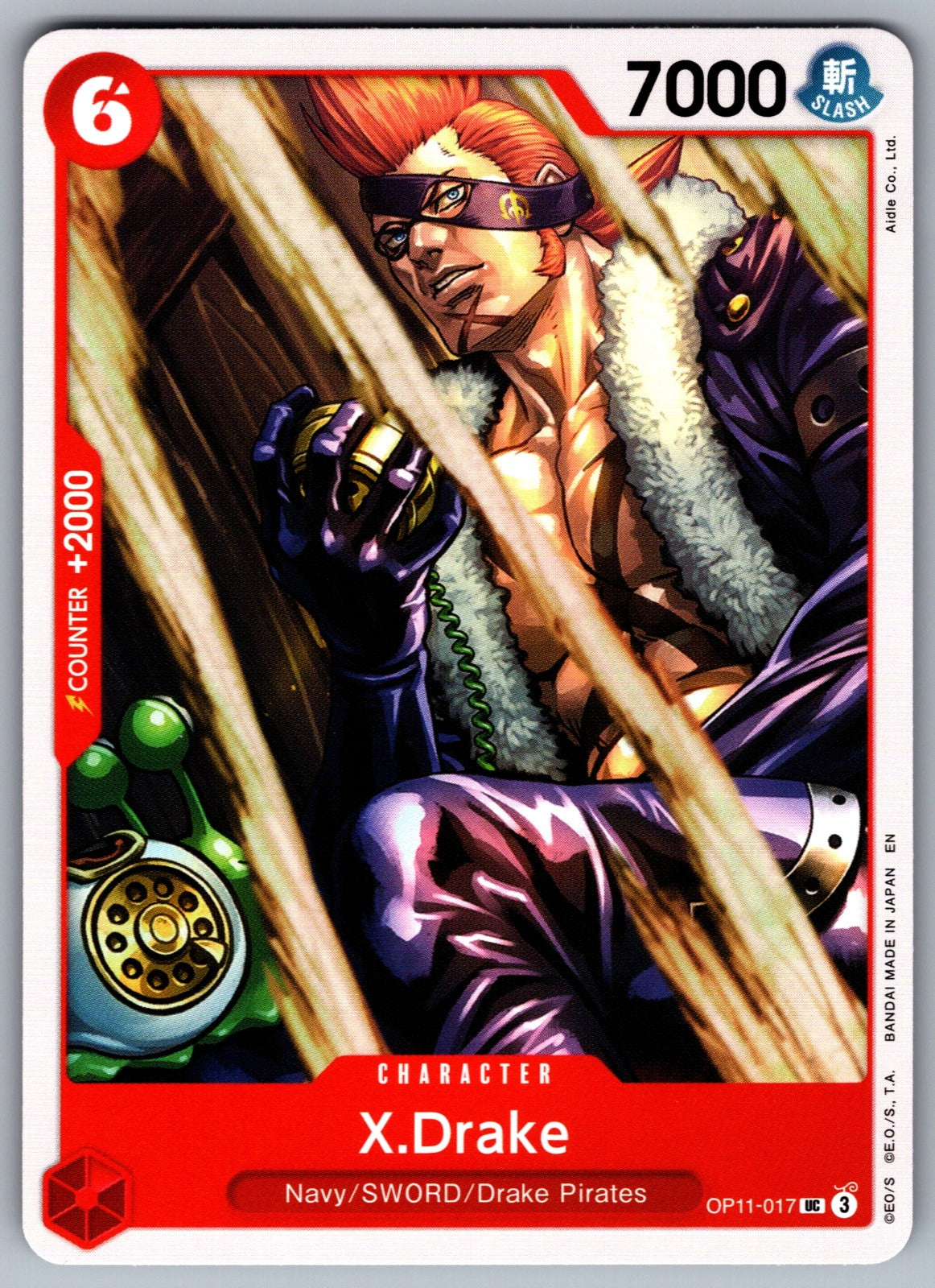 X.Drake UC A Fist of Divine Speed OP11-017 NM 2025