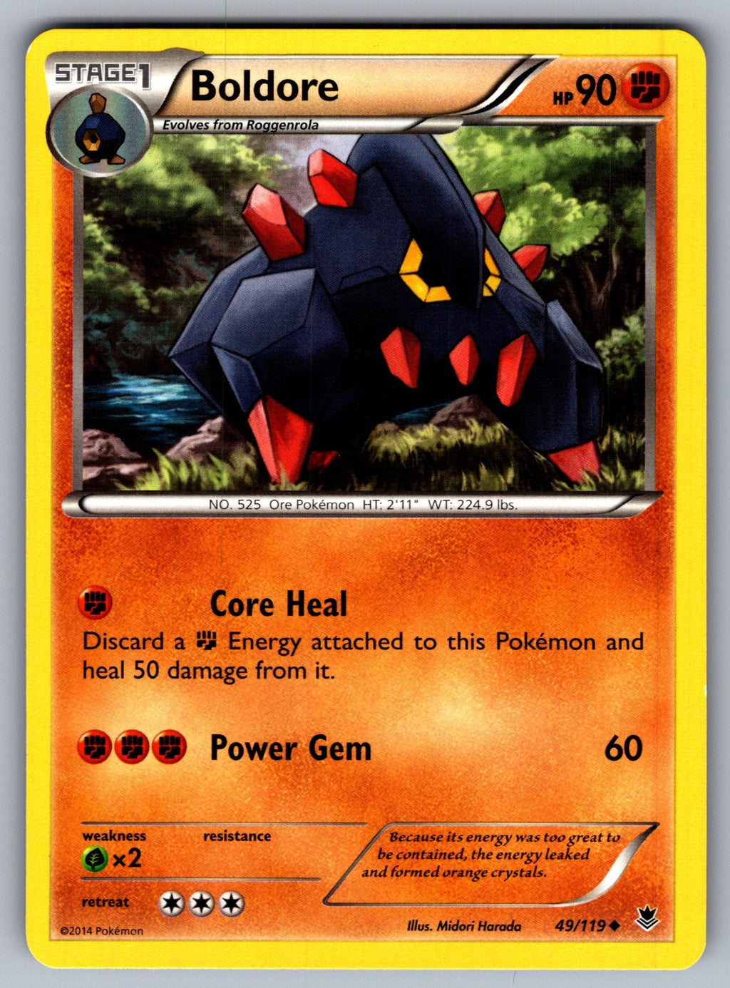 Boldore Uncommon XY - Phantom Forces 49/119 LP 2014