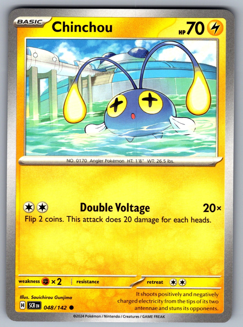 Chinchou Common SV07: Stellar Crown 048/142 NM 2024