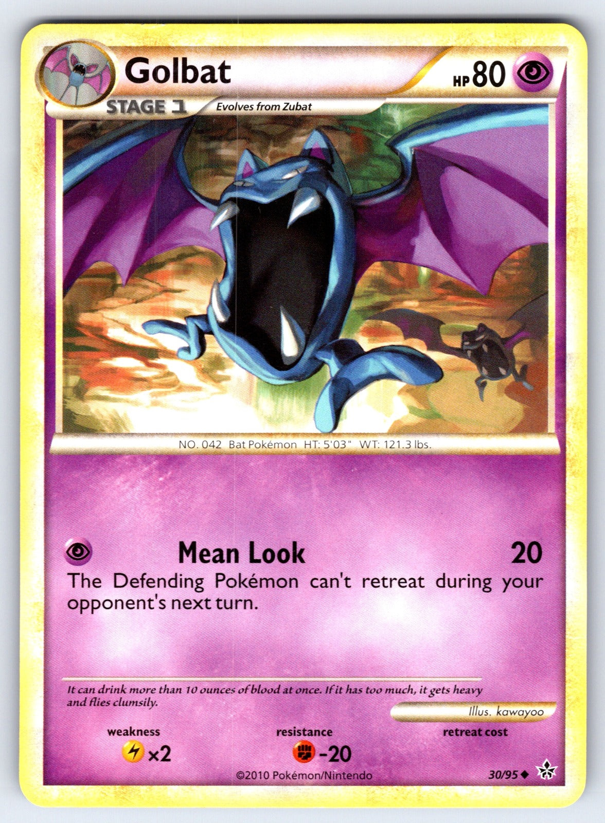 Golbat Uncommon Unleashed 30/95 LP 2010