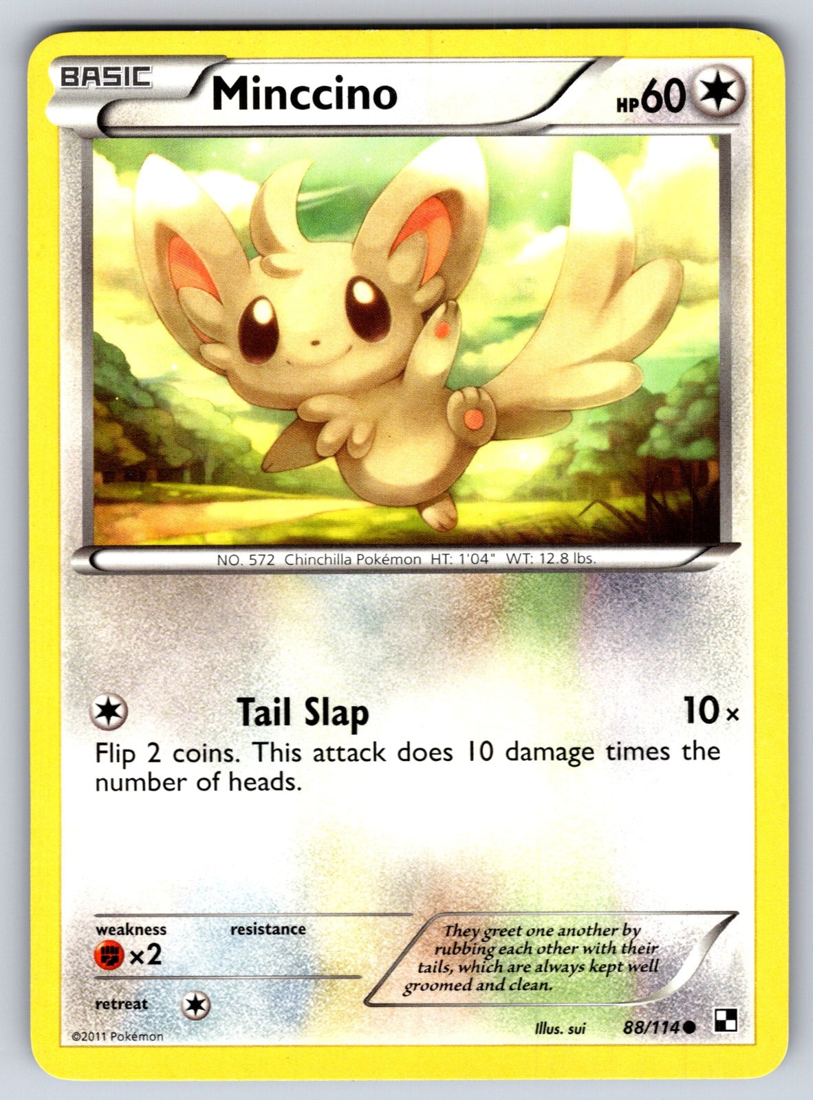 Minccino Common Black and White 88/114 LP 2011