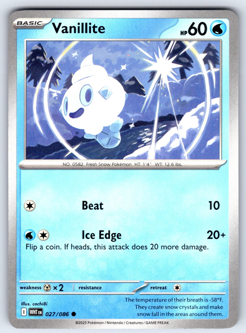 Vanillite Common SV: White Flare 027/086 NM 2025