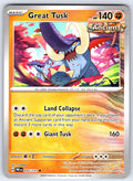 Great Tusk Uncommon SV: Prismatic Evolutions 055/131 NM 2025