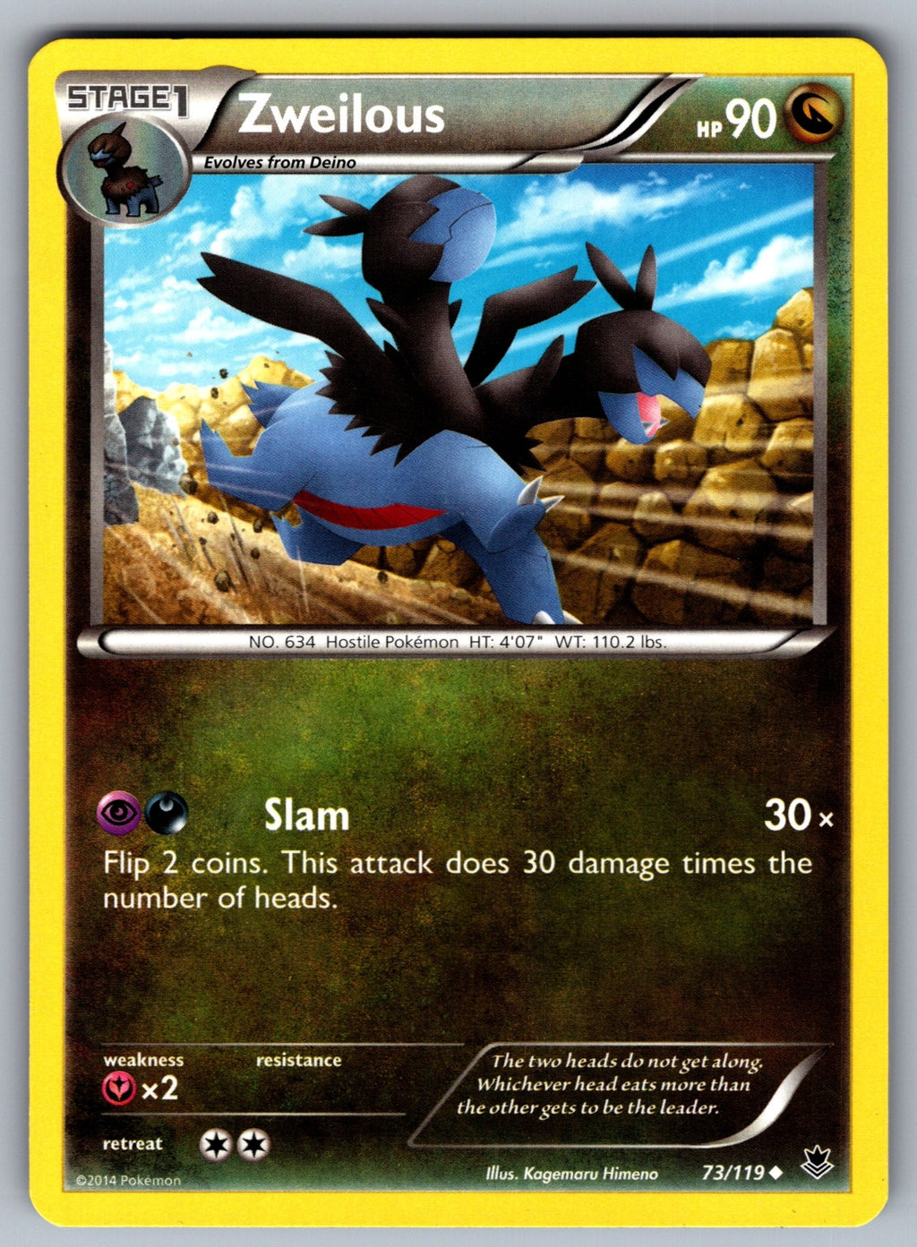 Zweilous Uncommon XY - Phantom Forces 73/119 LP 2014