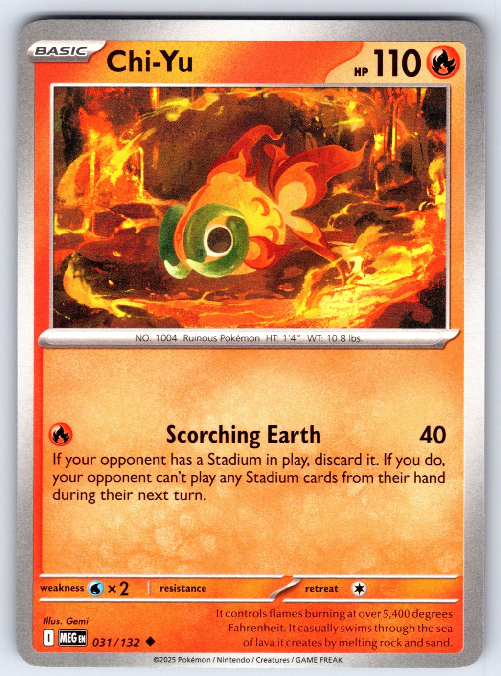 Chi-Yu Uncommon ME01: Mega Evolution 031/132 NM 2025