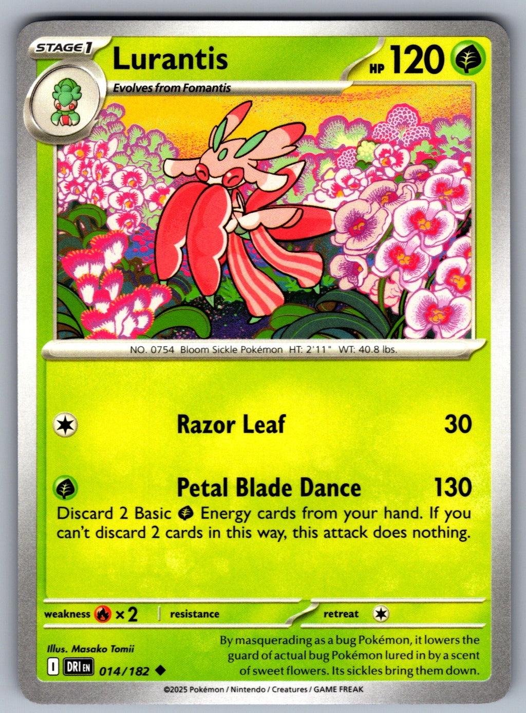 Lurantis Uncommon SV10: Destined Rivals 014/182 NM 2025