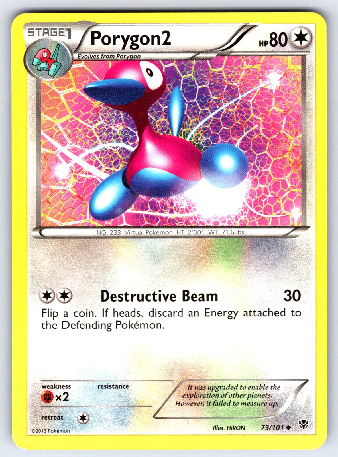 Porygon2 Uncommon Plasma Blast 73/101 LP 2013