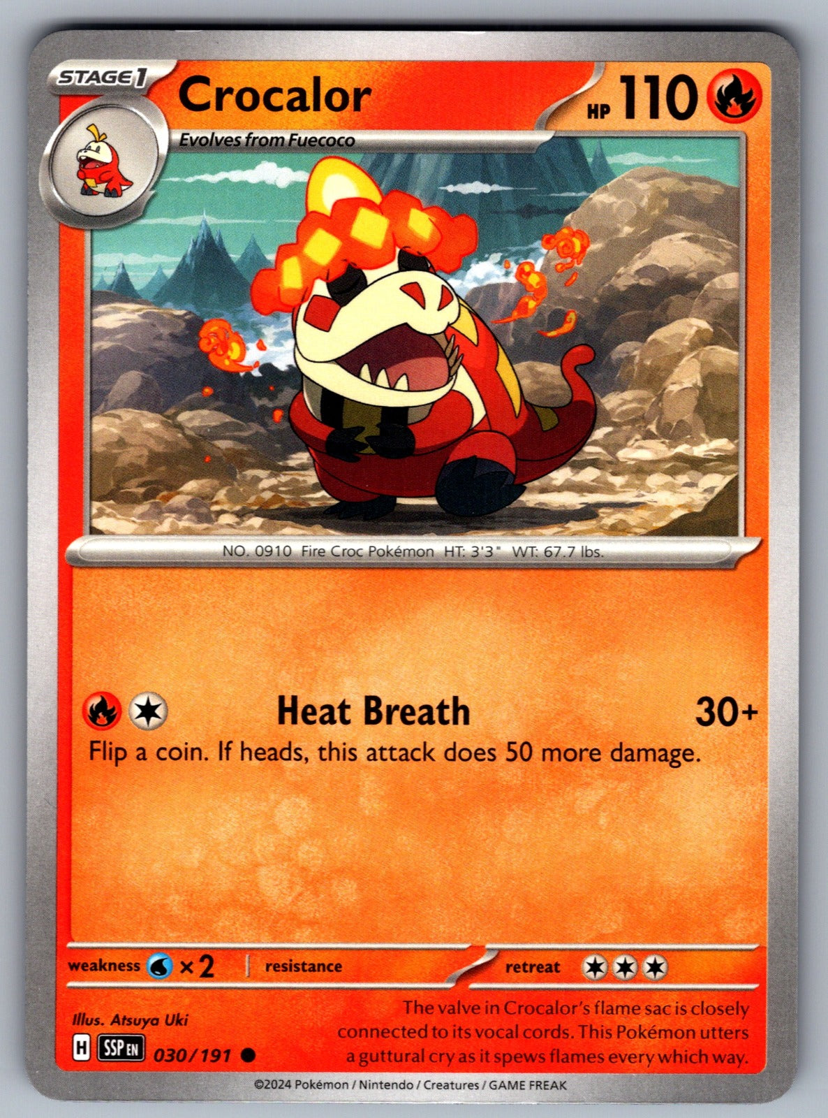 Crocalor Common SV08: Surging Sparks 030/191 NM 2024