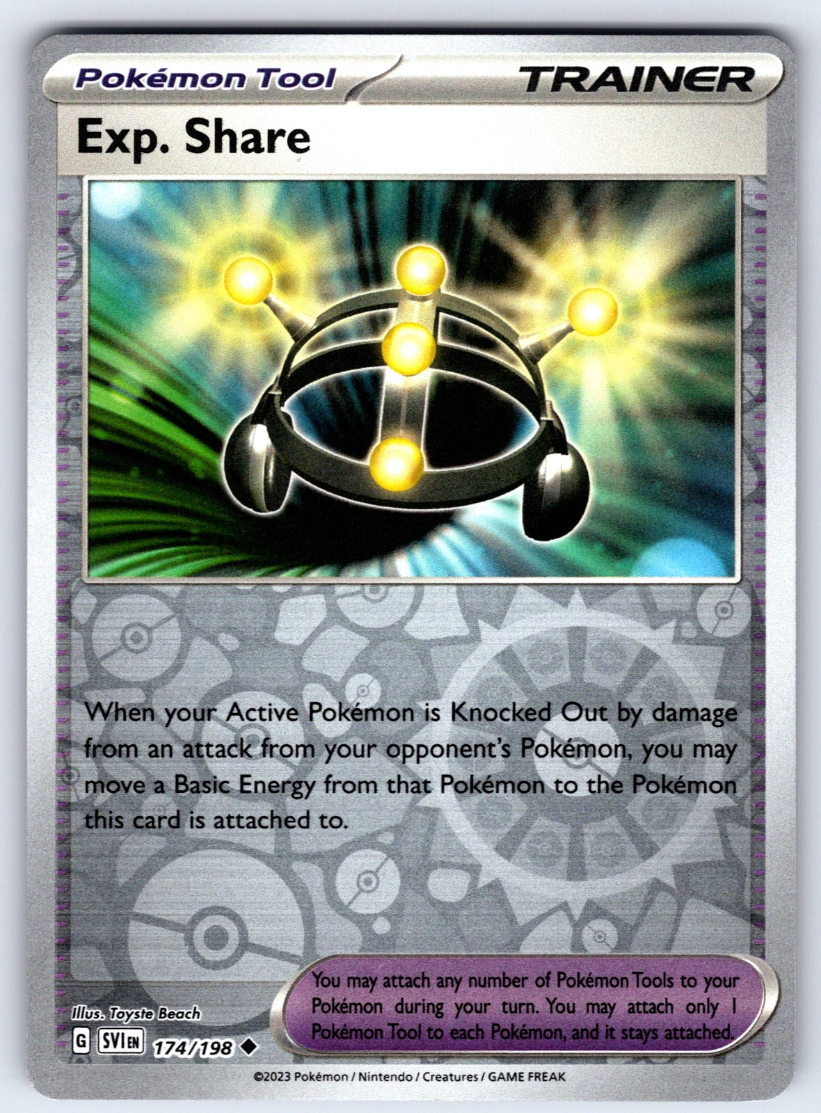 Exp. Share Reverse Holo Uncommon SV01: Scarlet & Violet Base Set 174/198 NM 2023