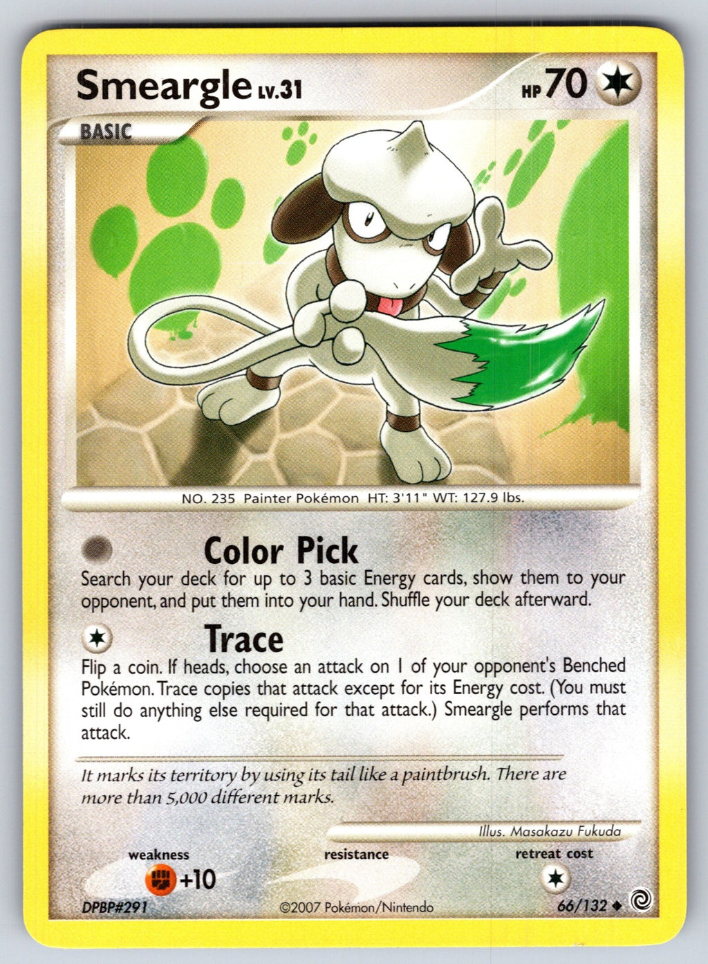Smeargle Uncommon Secret Wonders 66/132 LP 2007