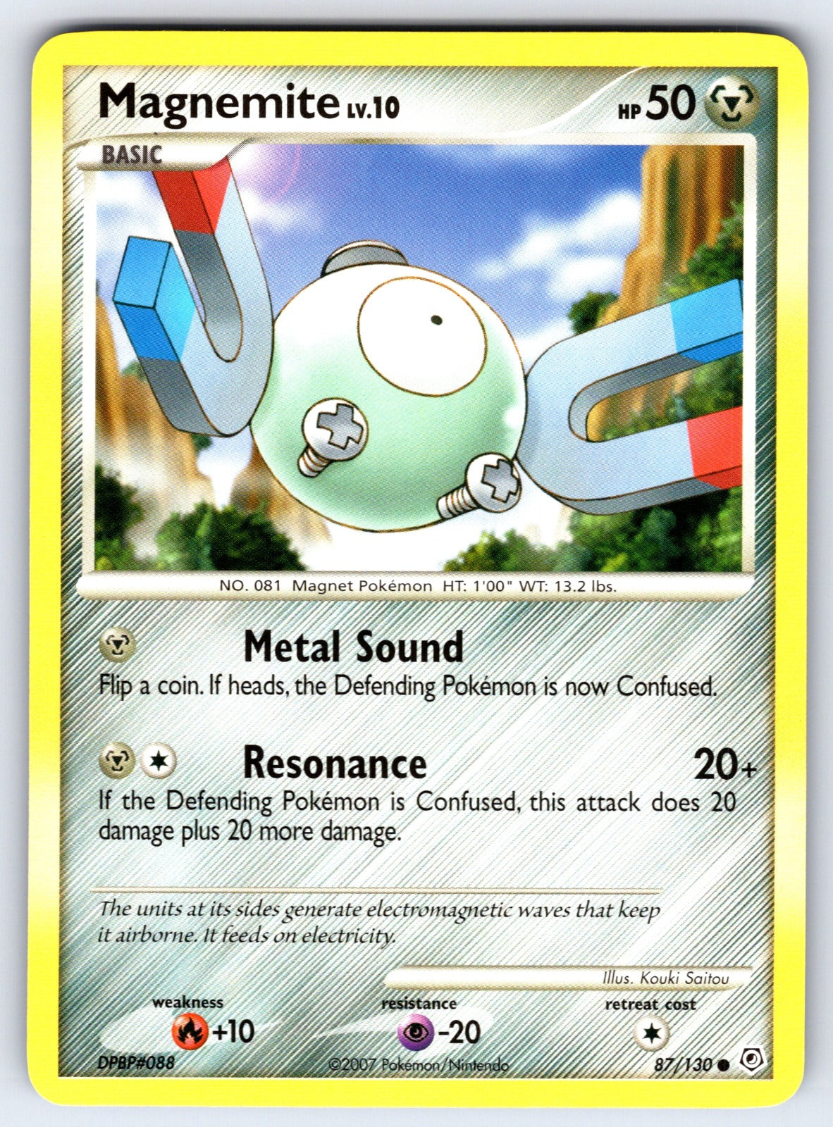 Magnemite Common Diamond and Pearl 87/130 LP 2007
