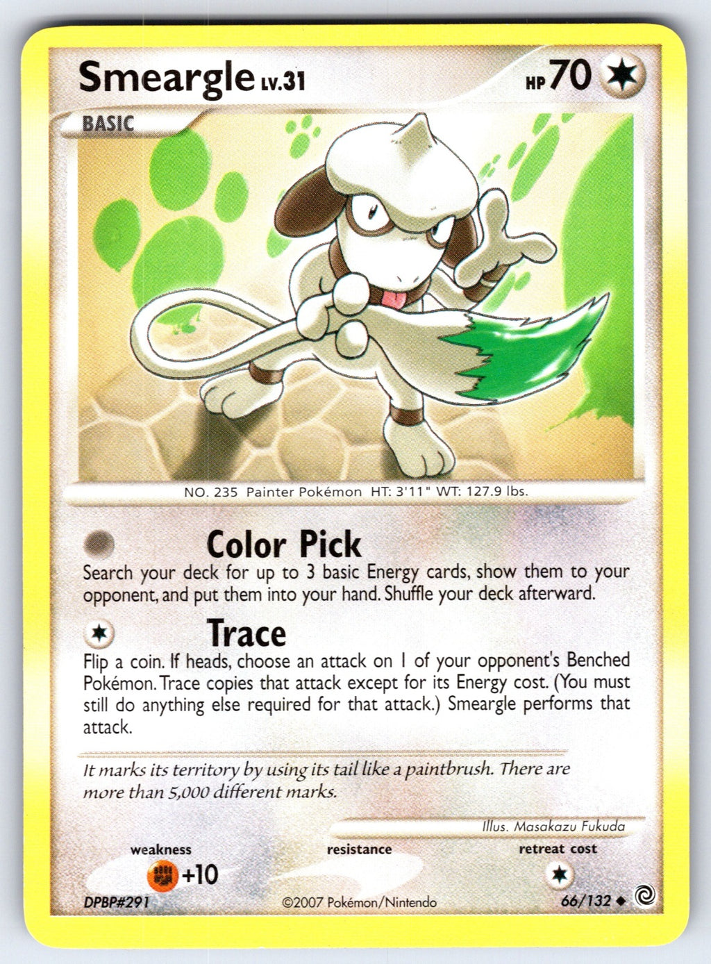 Smeargle Uncommon Secret Wonders 66/132 LP 2007