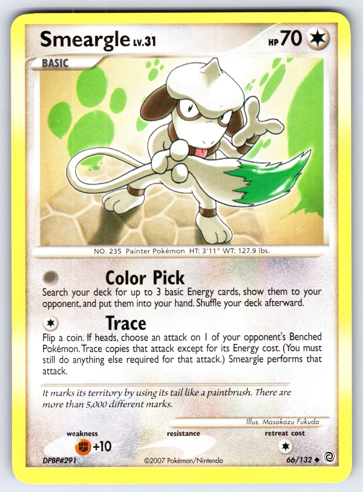 Smeargle Uncommon Secret Wonders 66/132 LP 2007