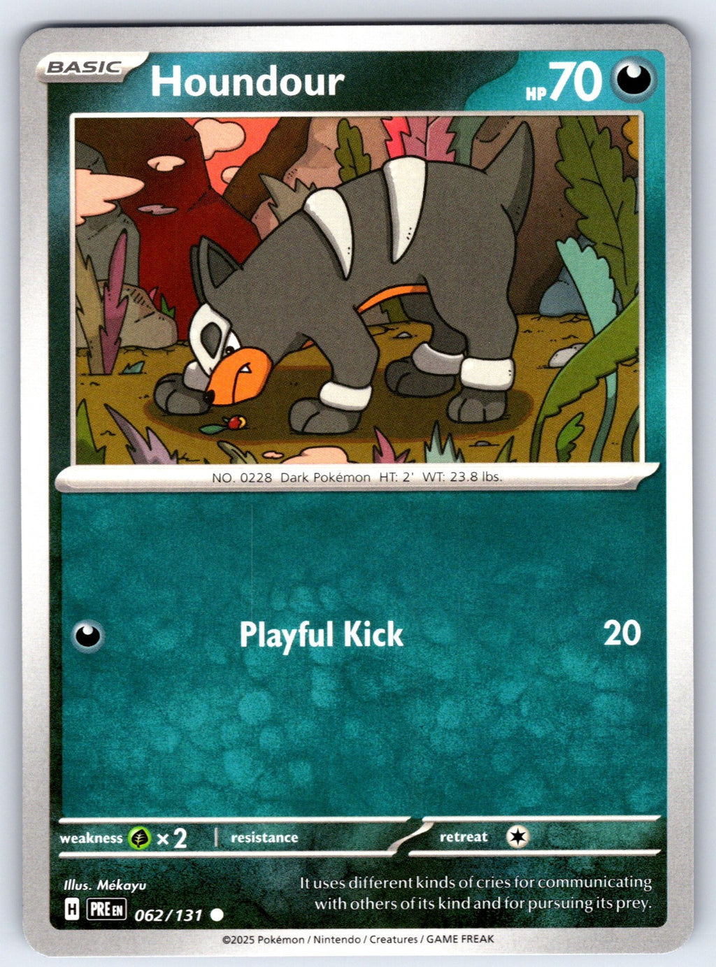 Houndour Common SV: Prismatic Evolutions 062/131 NM 2025
