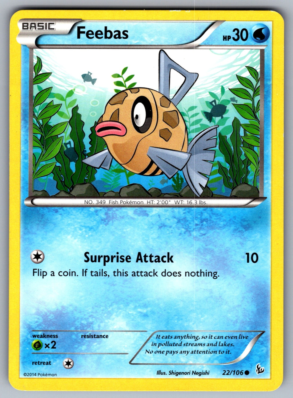 Feebas Common XY - Flashfire 22/106 LP 2014
