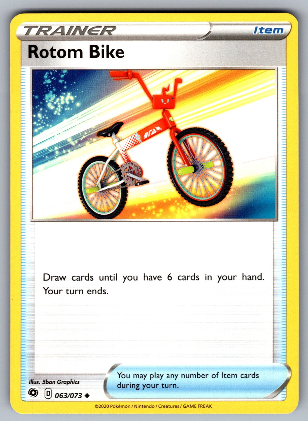 Rotom Bike Uncommon Champion's Path 63/73 NM 2020