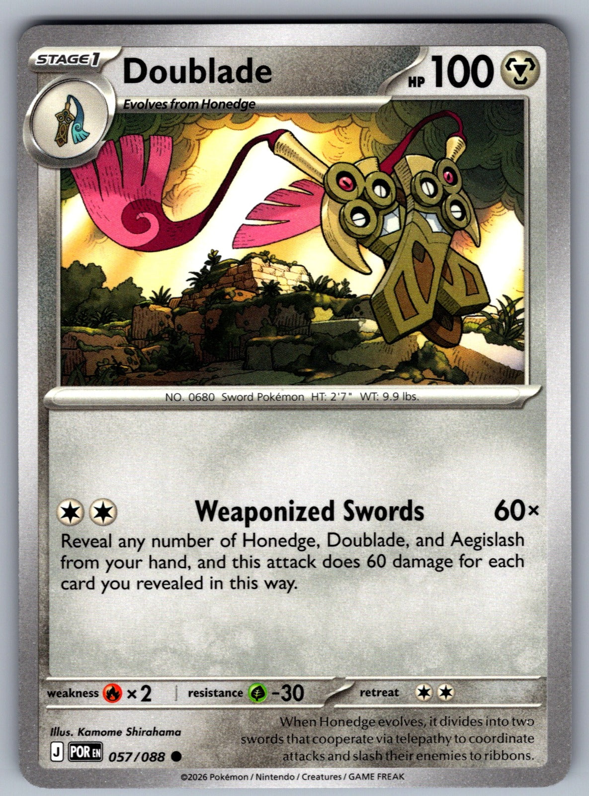 Doublade Common ME03: Perfect Order 057/088 NM 2026