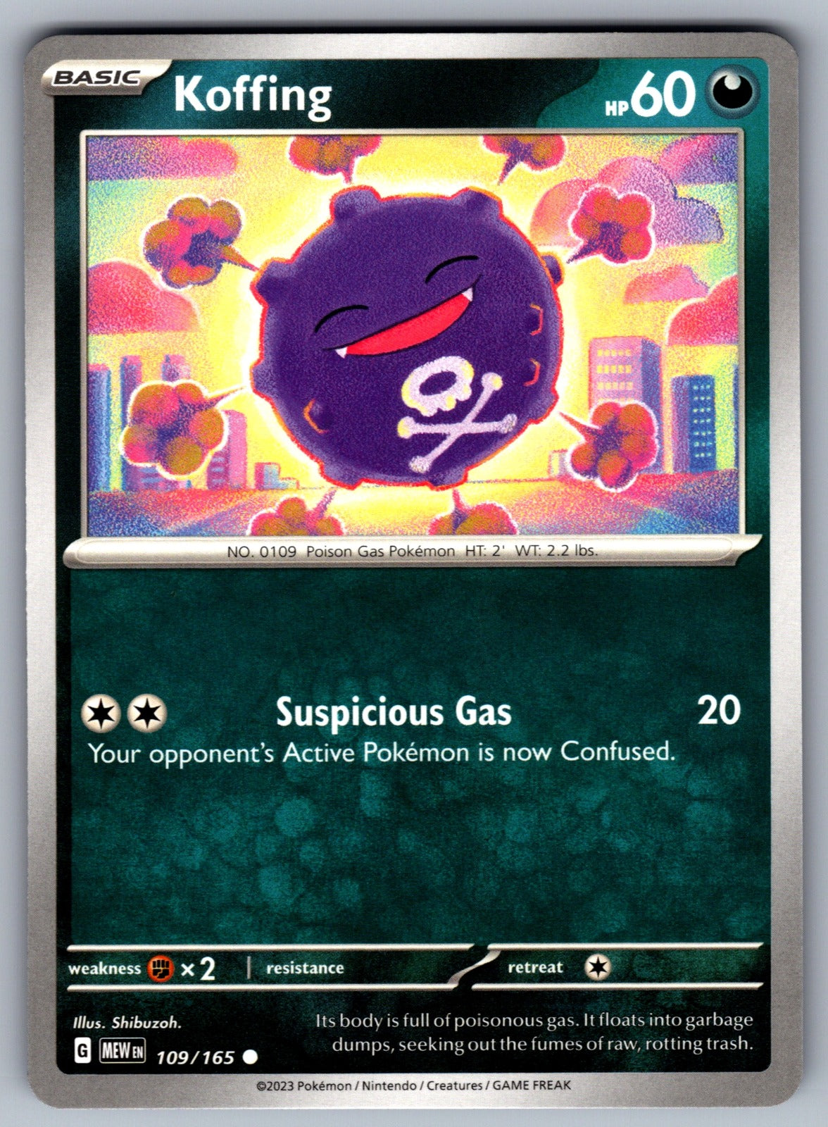 Koffing Common SV: Scarlet & Violet 151 109/165 NM 2023