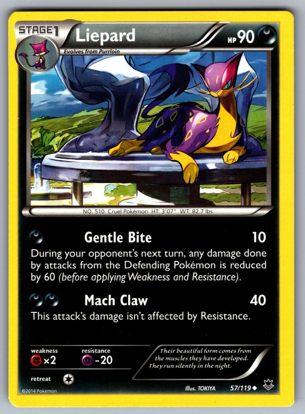 Liepard Uncommon XY - Phantom Forces 57/119 LP 2014
