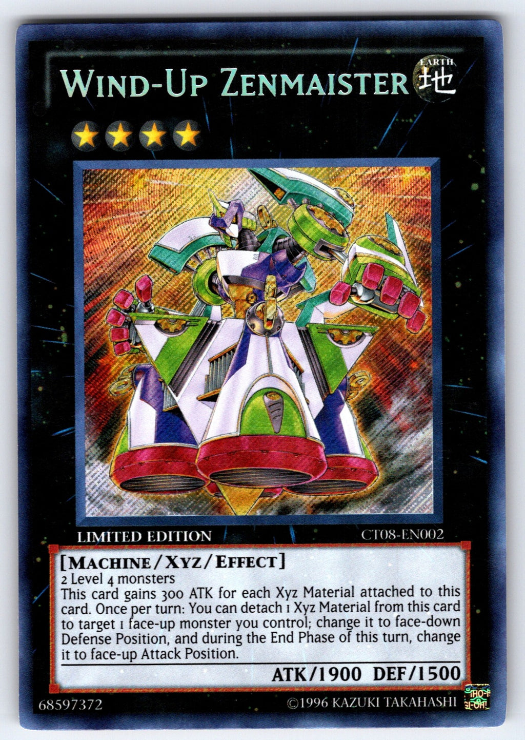 Wind-Up Zenmaister Limited Secret Rare 2011 Collectors Tins CT08-EN002 NM 2011