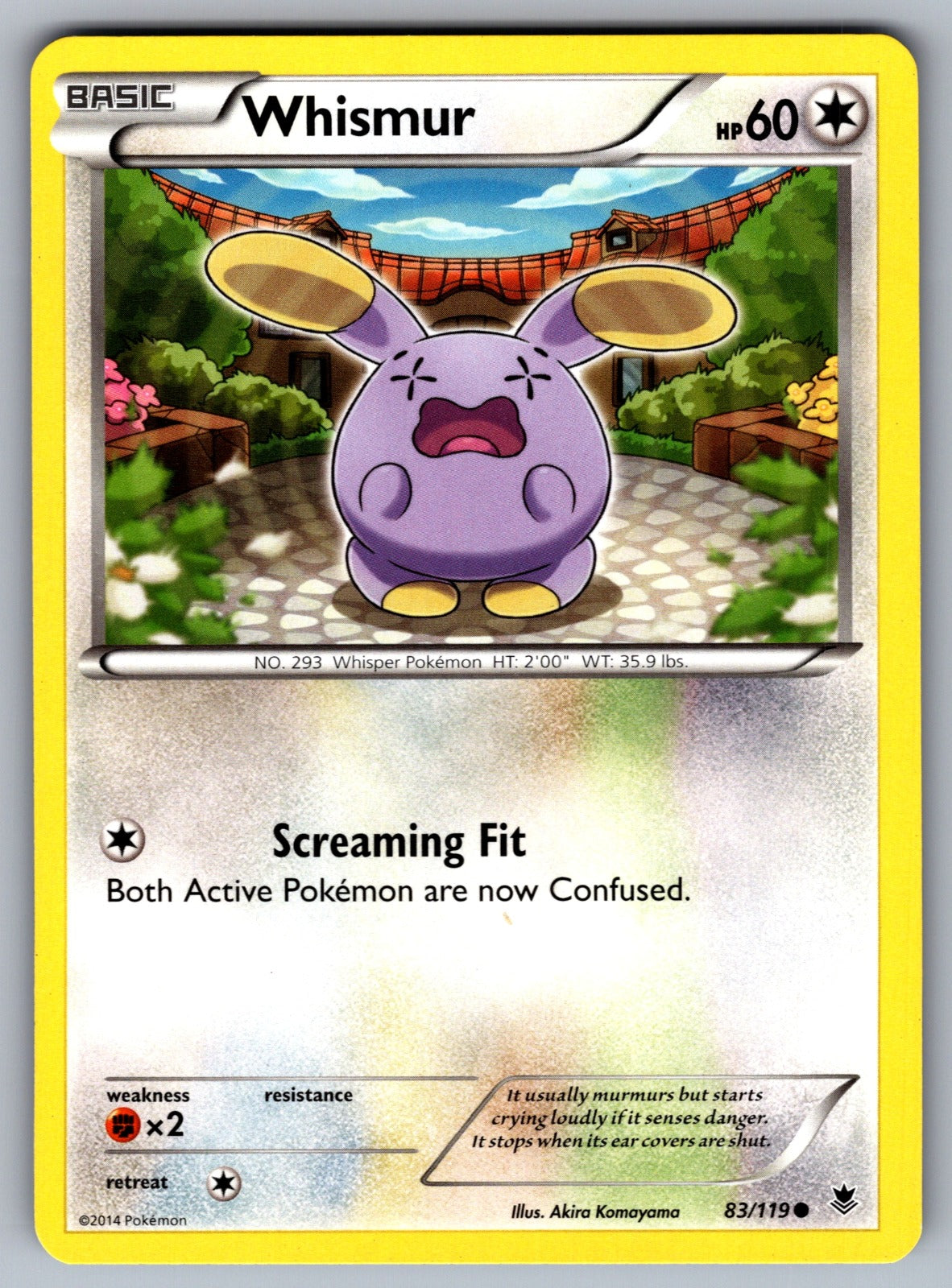 Whismur Common XY - Phantom Forces 83/119 LP 2014