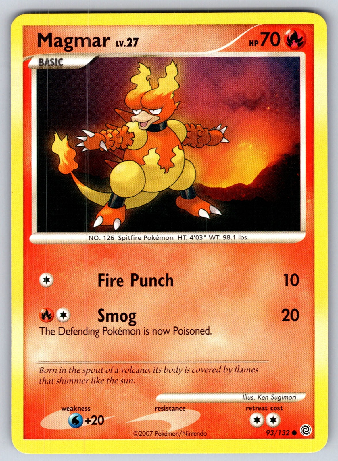 Magmar Common Secret Wonders 93/132 LP 2007