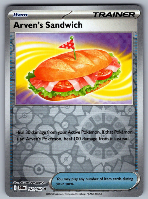 Arven's Sandwich Reverse Holo Uncommon SV10: Destined Rivals 161/182 NM 2025