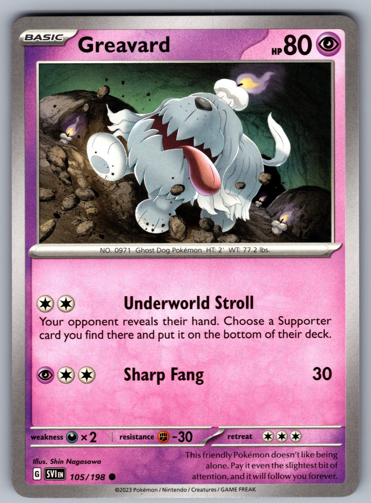 Greavard Common SV01: Scarlet & Violet Base Set 105/198 NM 2023
