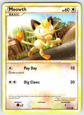 Meowth Common HeartGold SoulSilver 75/123 LP 2010