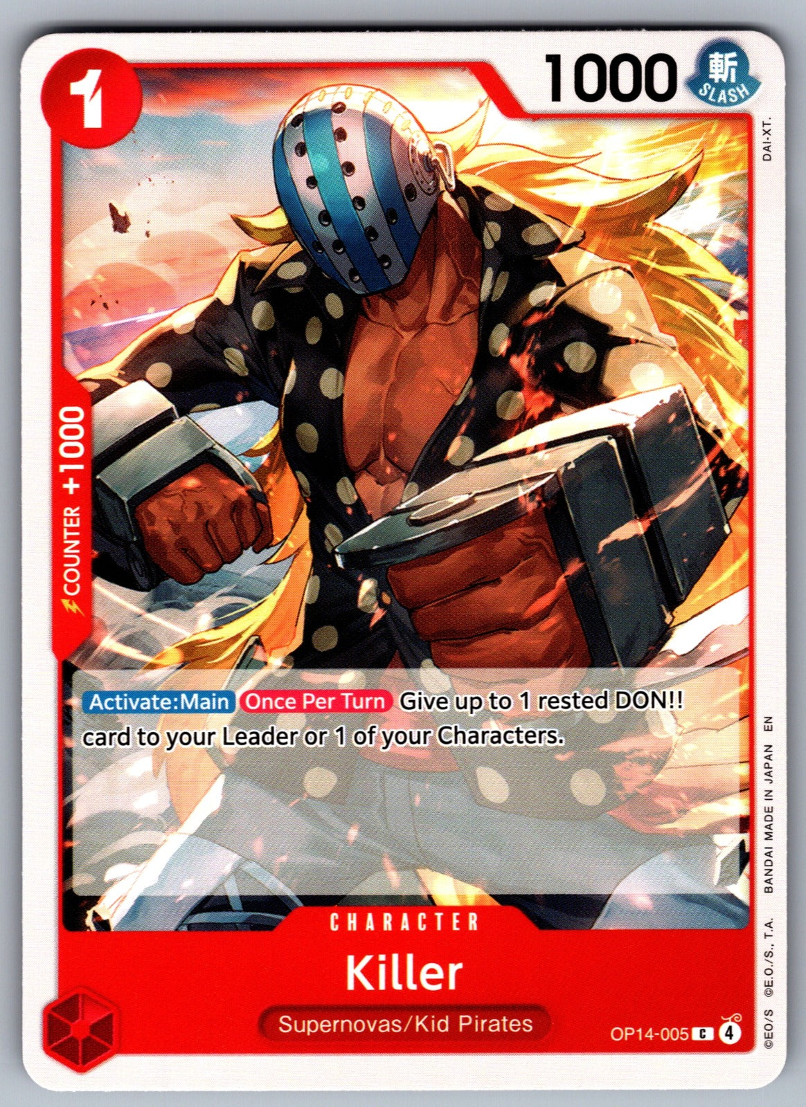 Killer C The Azure Sea's Seven OP14-005 NM 2026