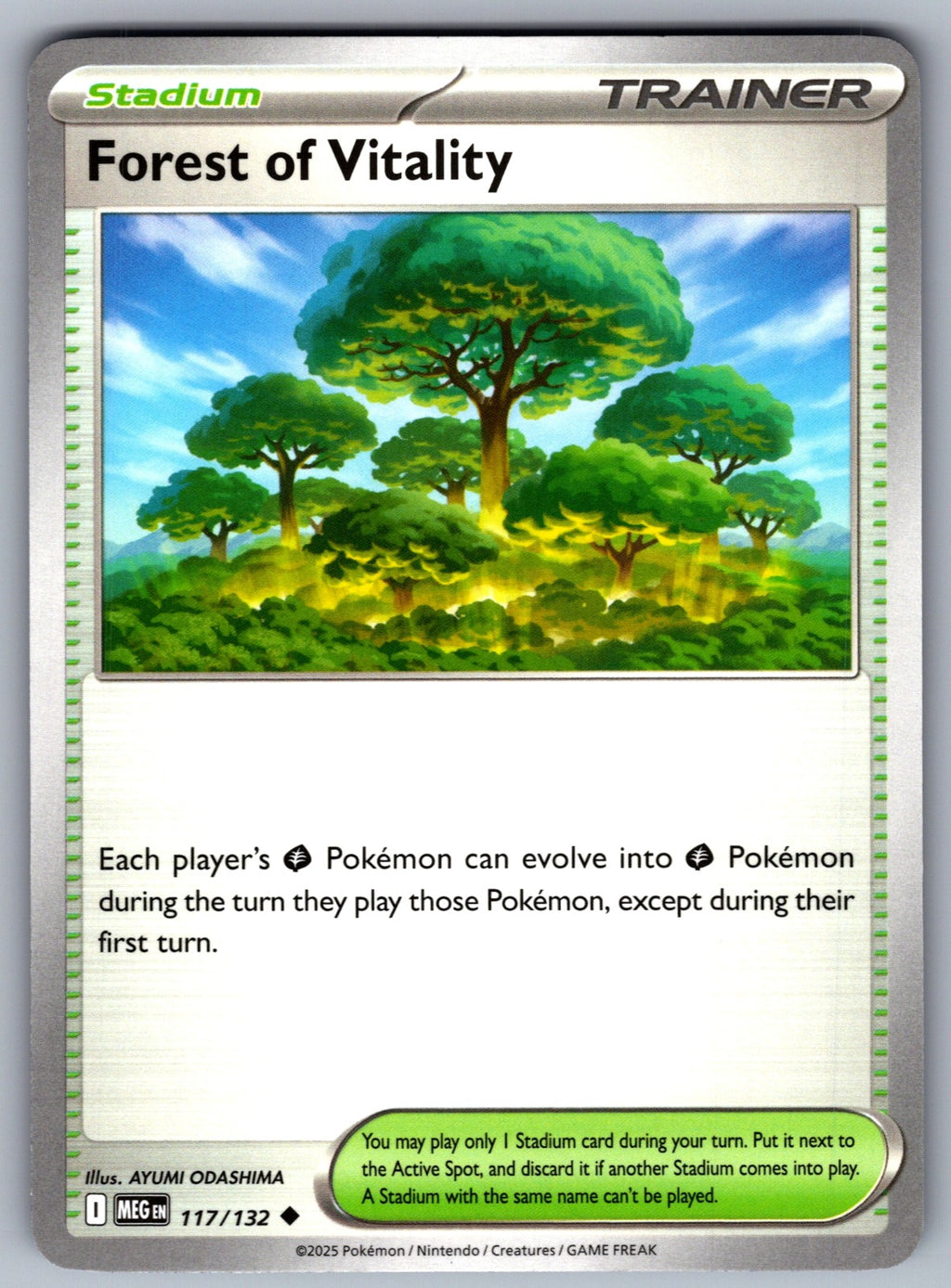 Forest of Vitality Uncommon ME01: Mega Evolution 117/132 NM 2025
