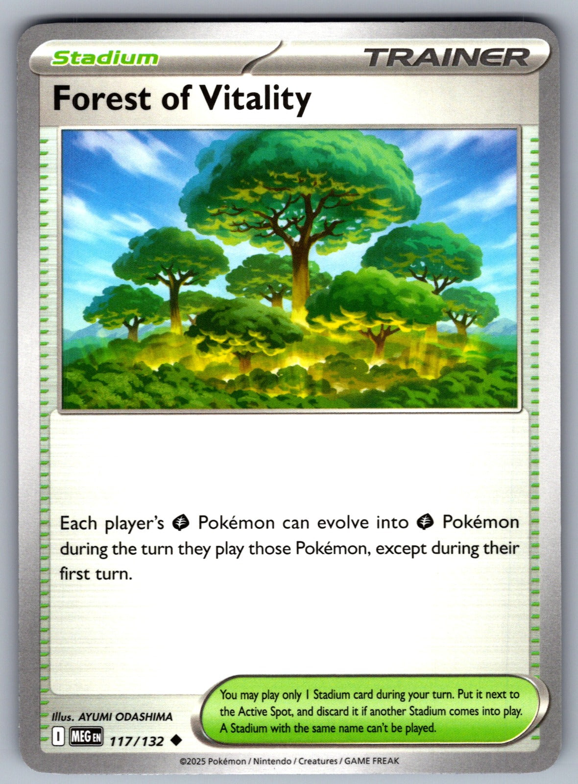 Forest of Vitality Uncommon ME01: Mega Evolution 117/132 NM 2025
