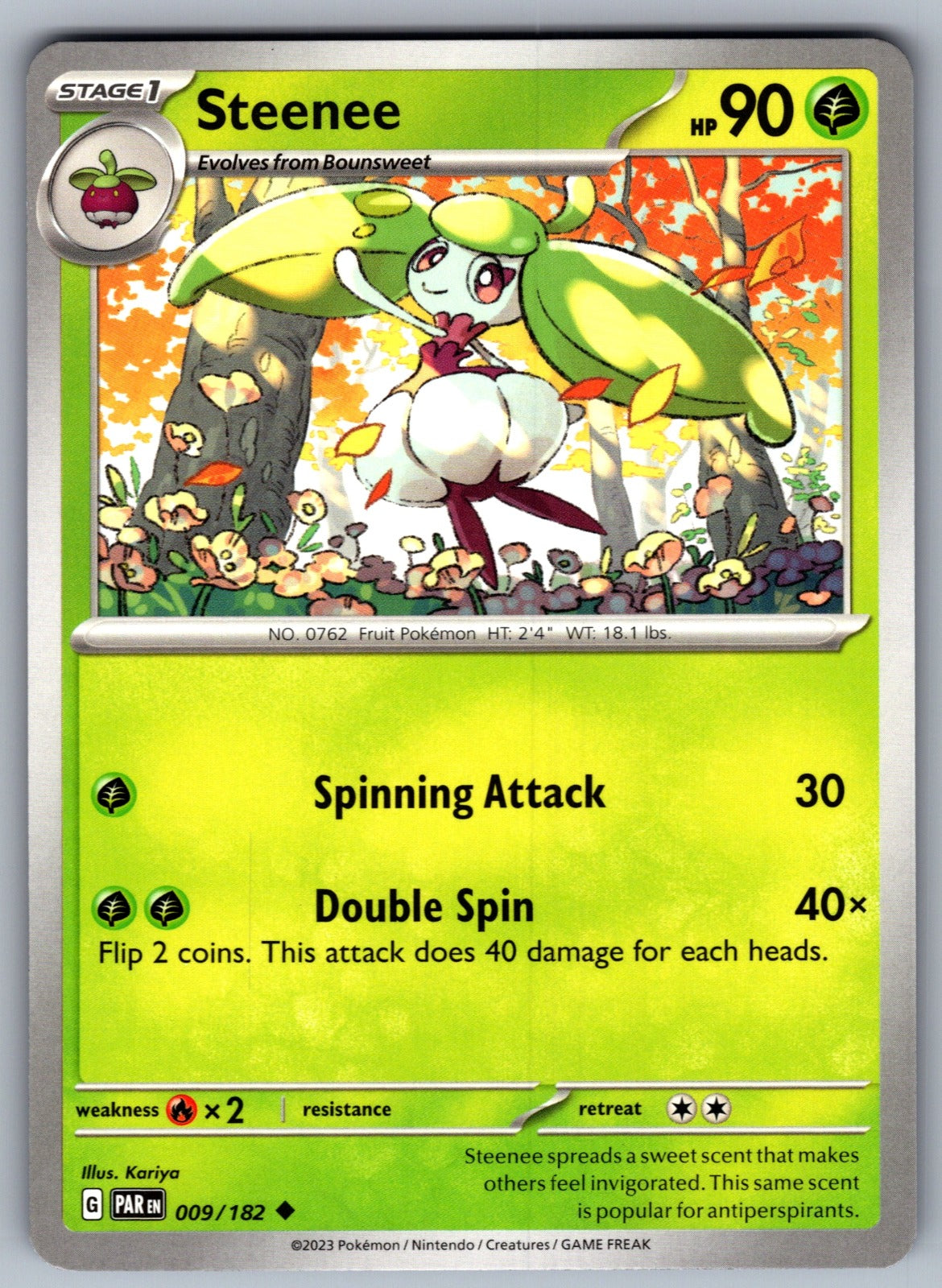 Steenee Uncommon SV04: Paradox Rift 009/182 NM 2023